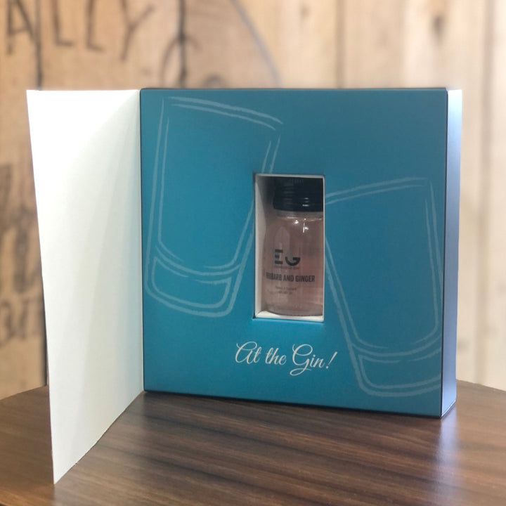 Gin Birthday Card With Gin Miniature