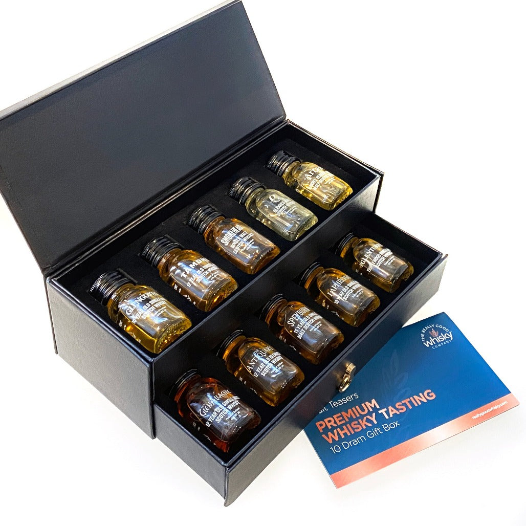 Whisky Tasting Gift Box 10 Malts to Try -  A whisky tasting Experience in a Box! 42%