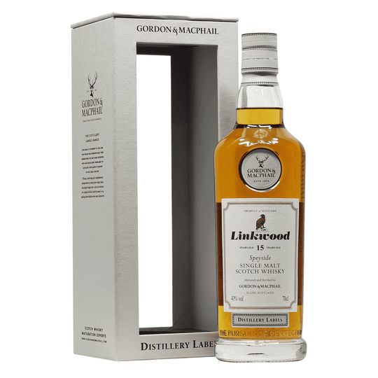 Linkwood 15 Year Old Single Malt Scotch Whisky G&M Distillery label - 70cl 46%