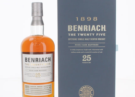 Benriach 25 Year Old Speyside Single Malt Whisky - 70cl 46%