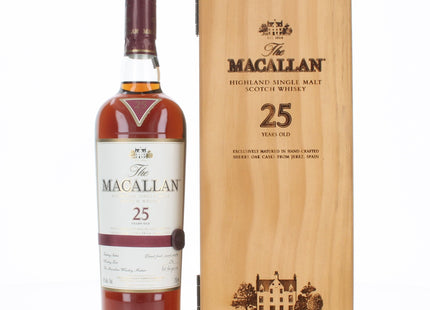 Macallan 25 Year Old Sherry Oak Cask Whisky (Pre 2018) - 75cl 43%