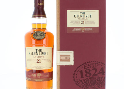 The Glenlivet Archive 21 Year Old Single Malt Scotch Whisky - 70cl 43%