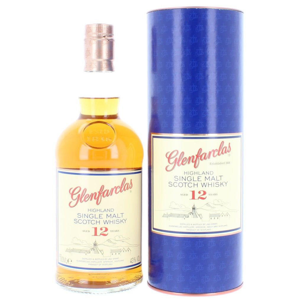 Glenfarclas 12 Year Old Single Malt Scotch Whisky - 70cl 43%