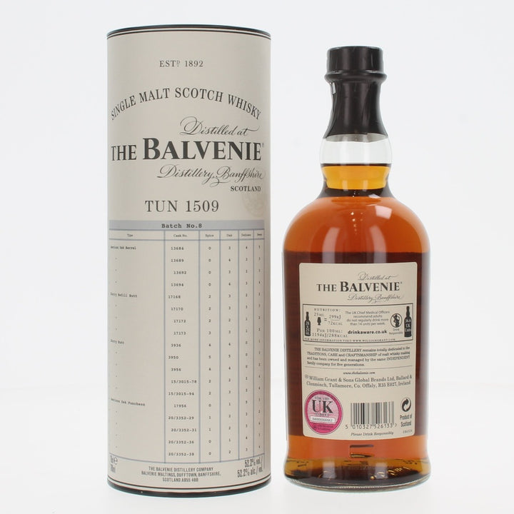 Balvenie Tun 1509 Batch 8 Single Malt Scotch Whisky - 70cl 52.2%