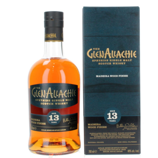 GlenAllachie 13 Year Old Madeira Wood Finish Single Malt Scotch Whisky - 70cl 48%