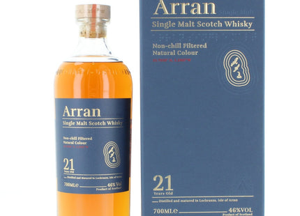 Arran 21 Year Old Single Malt Scotch Whisky - 70cl 46%