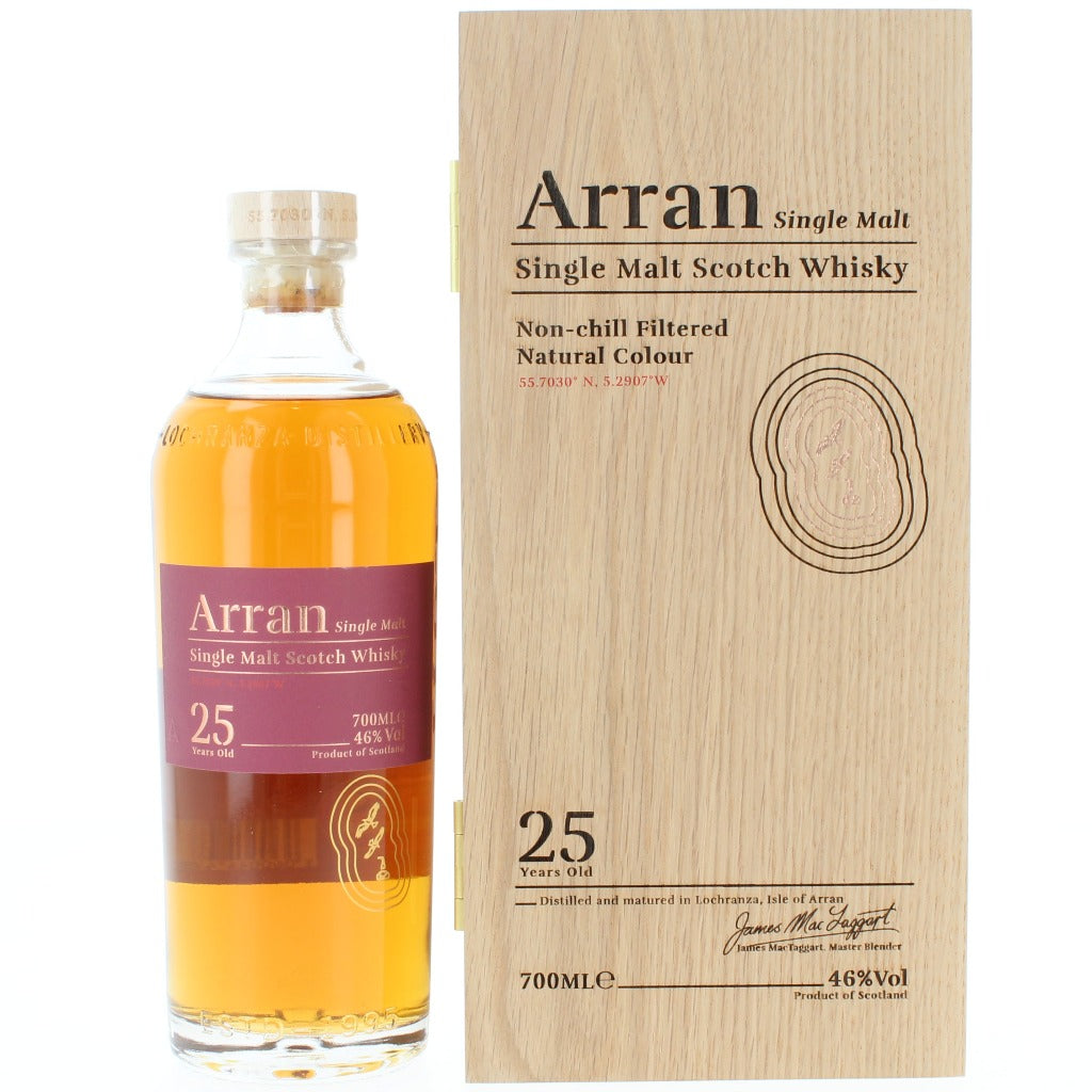 Arran 25 Year Old Single Malt Scotch Whisky - 70cl 46%