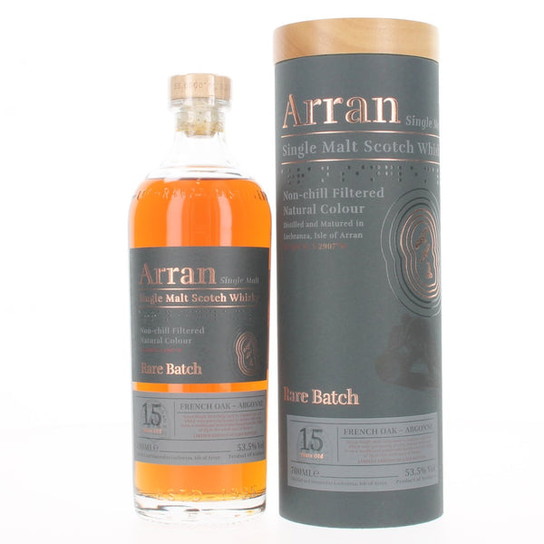 Arran 15 Year Old Rare Batch French Oak Argonne Single Malt Scotch