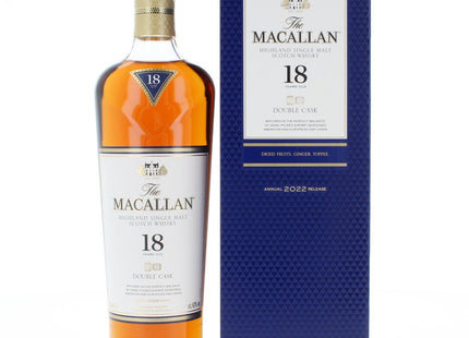 Macallan 18 Year Old Double Cask 2022 Annual Release Single Malt Scotch Whisky - 70cl 43%