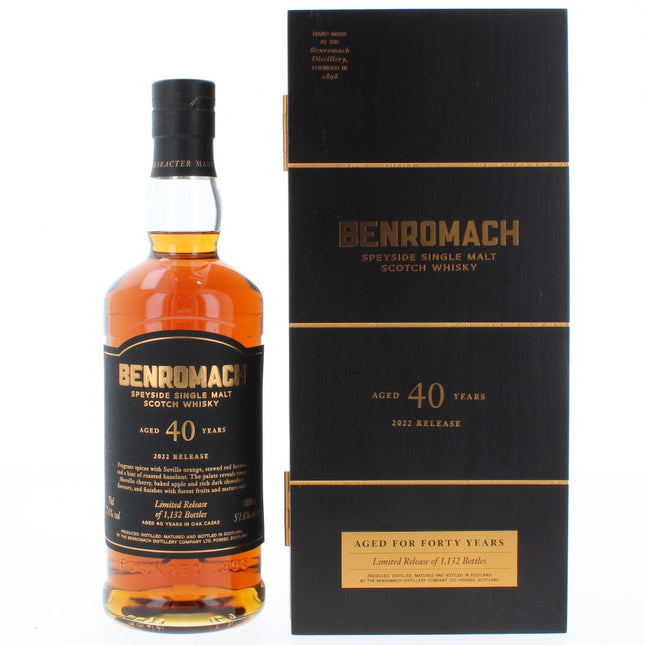 Benromach 40 Year Old 2022 Annual Release Single Malt Scotch Whisky - 70cl 57.6%