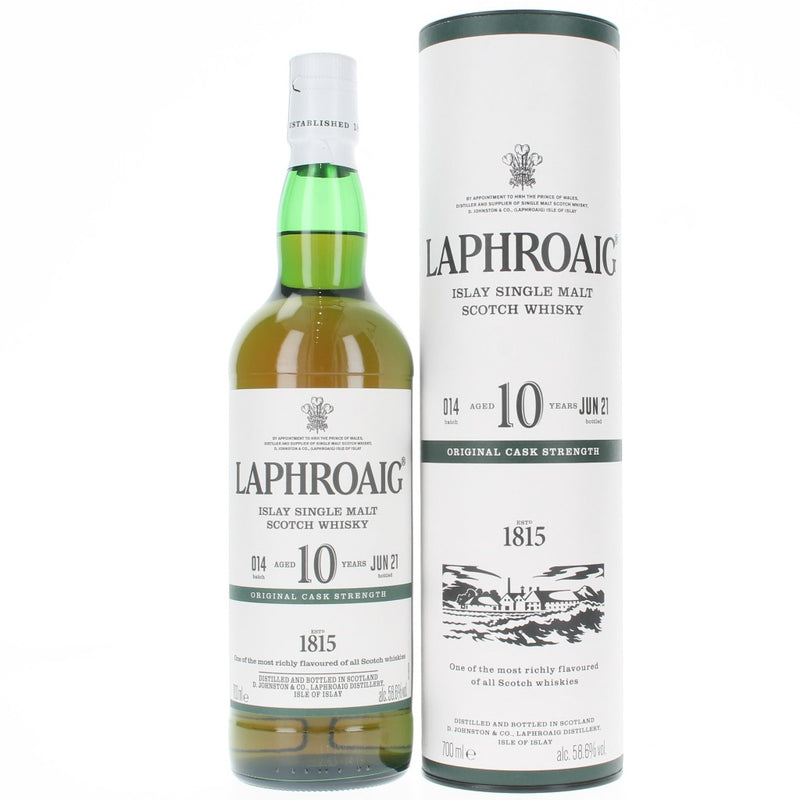 Laphroaig 10 Cask Strength Batch 14 Single Malt Scotch Whisky - 70cl 58.6%