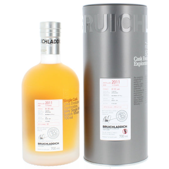 Bruichladdich 10 Year Old 2011 Micro Province Cask 1241 Single Malt Scotch Whisky - 70cl 61.9%