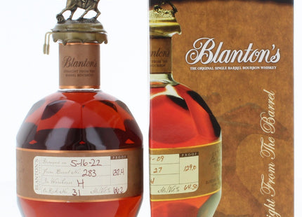 Blantons Straight from the Barrel Bourbon Whiskey - 70cl 66.2%