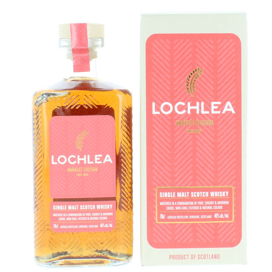 Lochlea Harvest Edition First Crop Single Malt Scotch Whisky - 70cl 46%