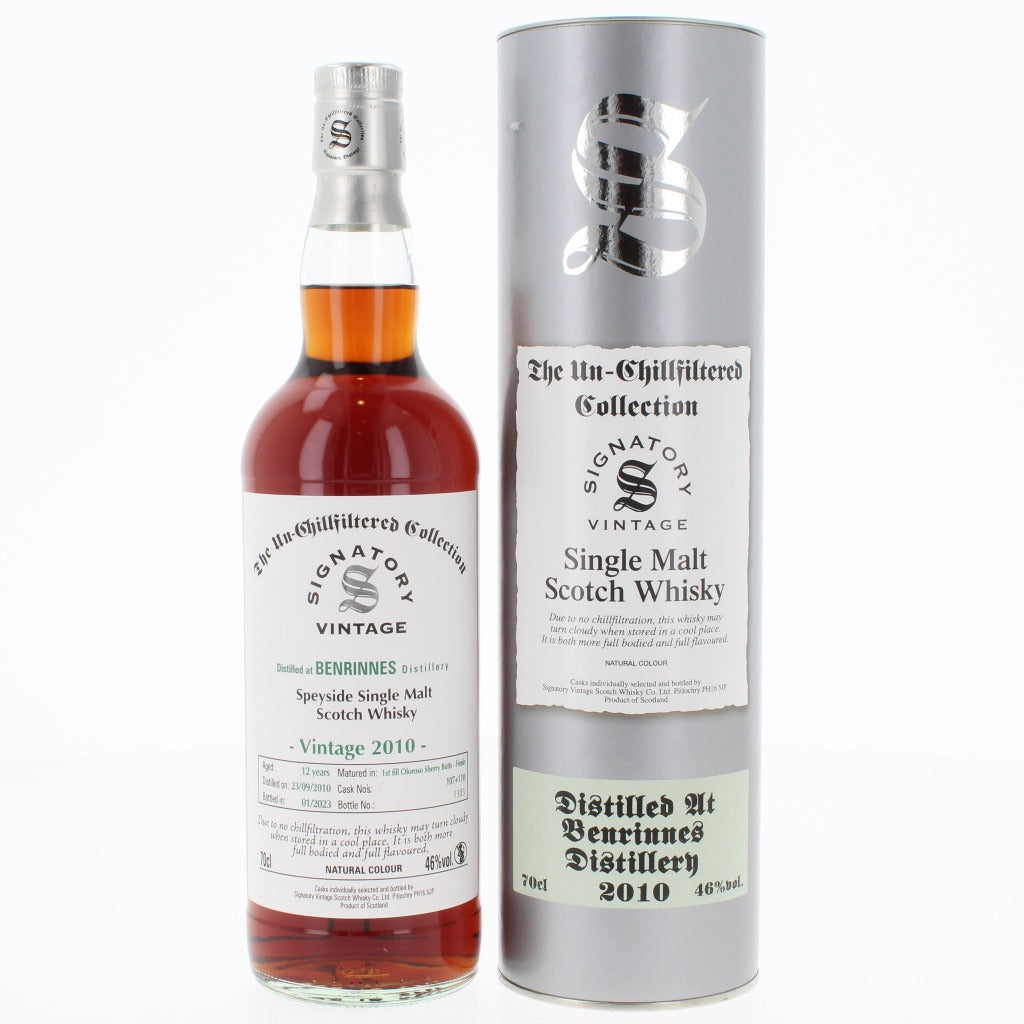 Benrinnes 12 Year Old 2010 Signatory Single Malt Scotch Whisky - 70cl 46%