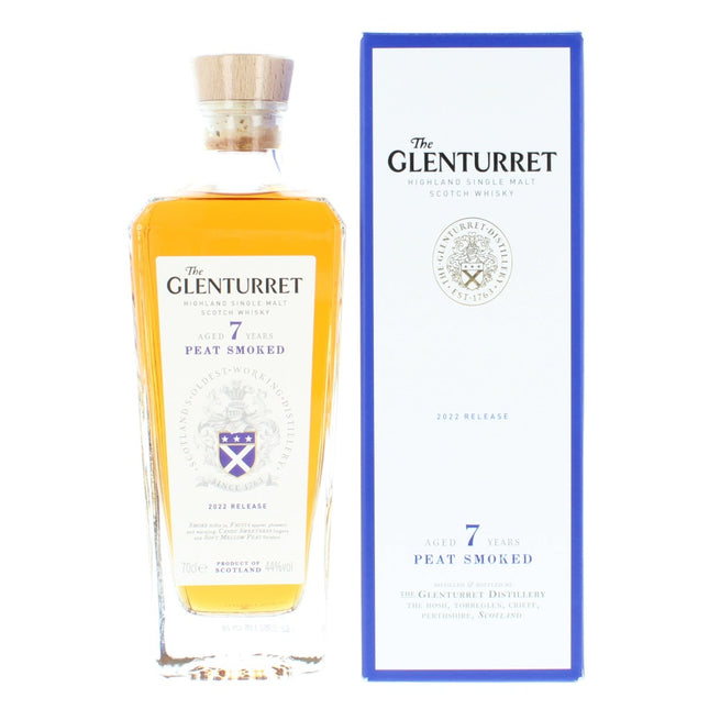 Glenturret 7 Year Old Peat Smoked 2022 Release Single Malt Scotch Whisky - 70cl 44%