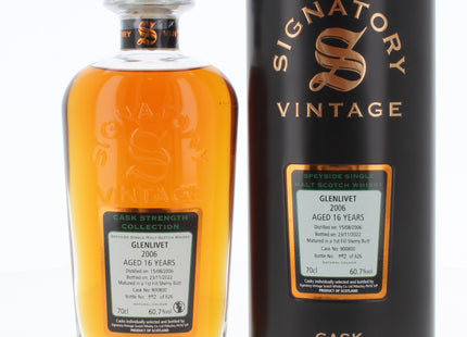 Glenlivet 16 Year Old 2006 Signatory Vintage Single Malt Scotch Whisky - 70cl 60.7%
