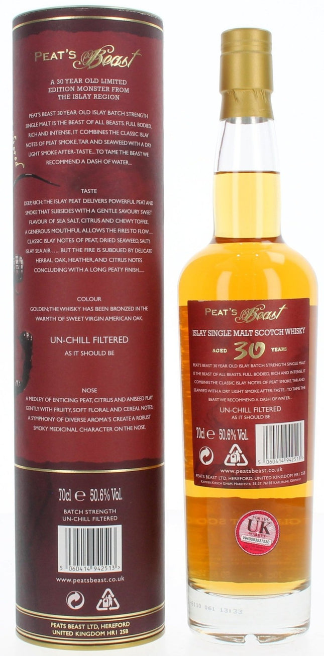 Peat's Beast 30 Year Old - 70cl 50.6%