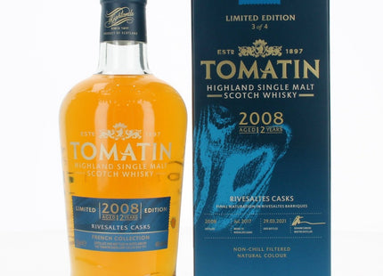 Tomatin 12 Year Old 2008 Rivesaltes Cask Single Malt Scotch Whisky - 70cl 46%