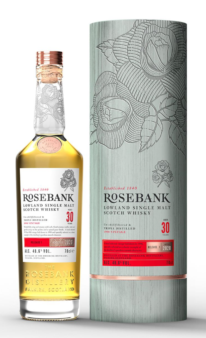 Rosebank 30 Year Old Lowland Single Malt Scotch Whisky *Pre Order* - 70cl 48.6%