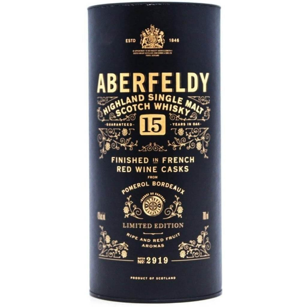 Aberfeldy 15 Year Old Single Malt Whisky - 70cl 43% - The Really Good Whisky Company