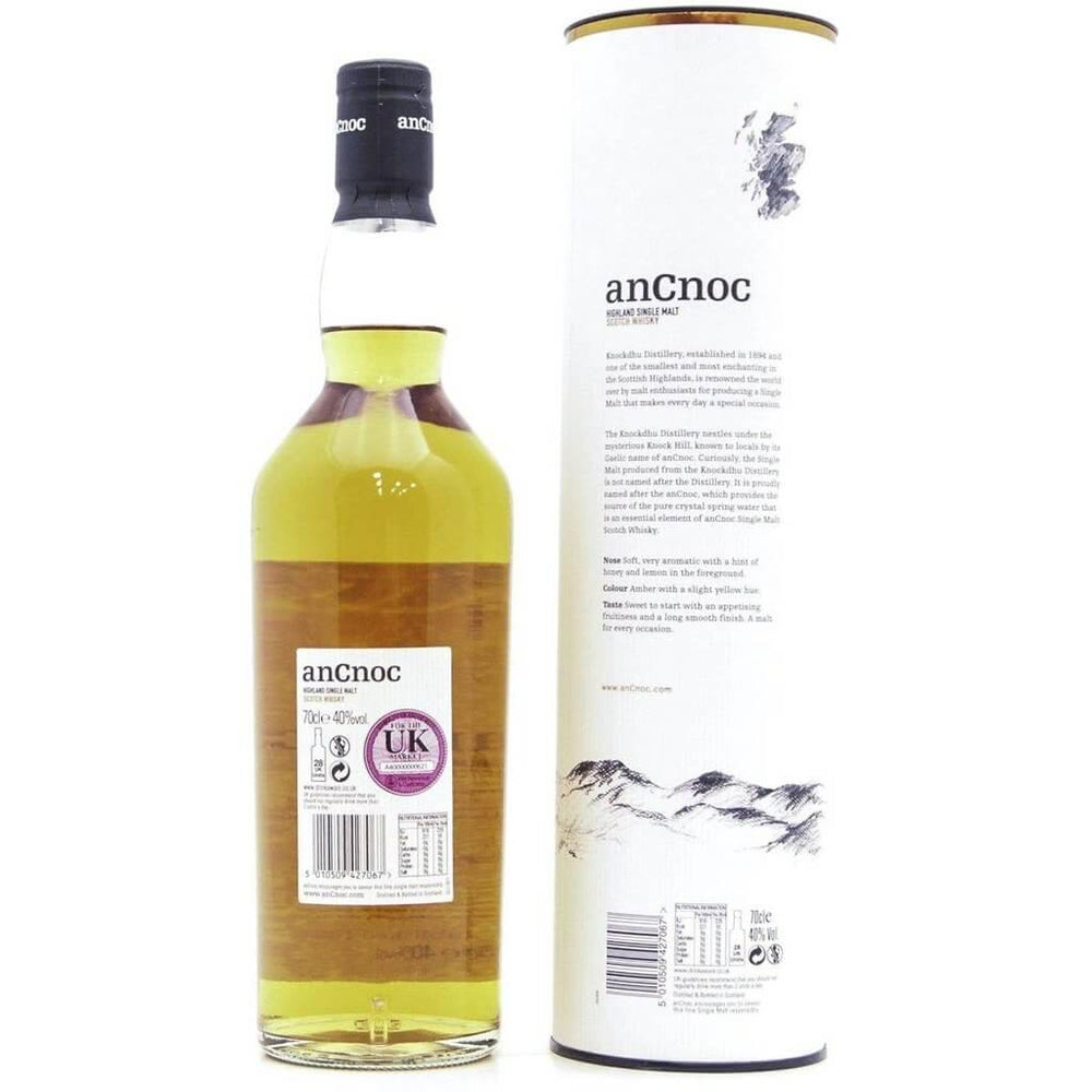 AnCnoc 12 Year old Single Malt Whisky- 70cl 40% - The Really Good Whisky Company