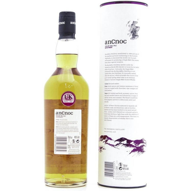 AnCnoc 18 Year old - 70cl 46% - The Really Good Whisky Company
