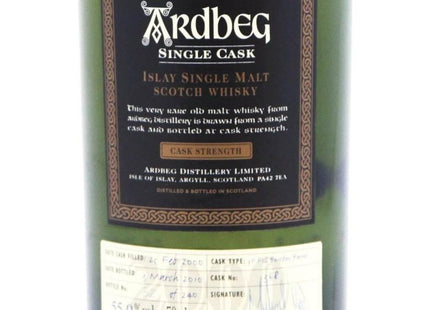 Ardbeg Single Cask No. 368 - 10 Year Old 2000 - 2010 - 70cl 55.9%) - The Really Good Whisky Company