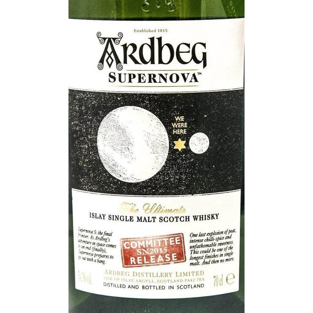 Ardbeg Supernova 2015 Committee Release Single Malt Whisky - The Really Good Whisky Company