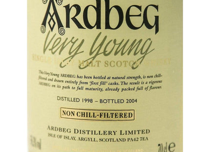 Ardbeg Very Young Single Malt Scotch Whisky - The Really Good Whisky Company