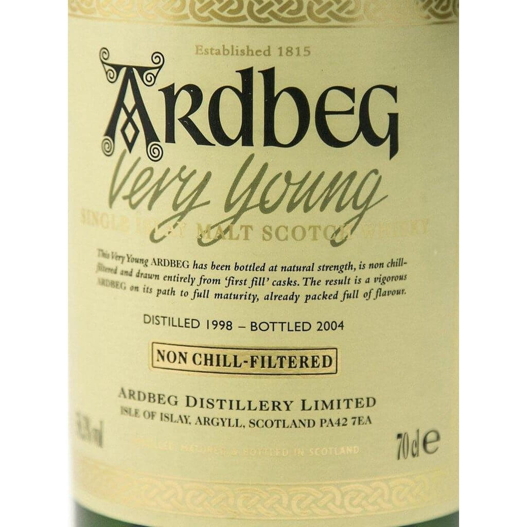 Ardbeg Very Young Single Malt Scotch Whisky - The Really Good Whisky Company