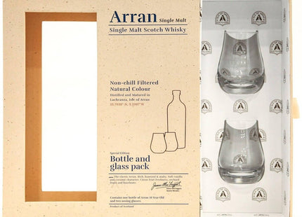 Arran 10 Year Old Single Malt in Gift Pack with Glasses - 70cl 46% - The Really Good Whisky Company