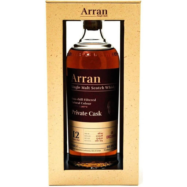 Arran 12 Year Old Tuscan Wine Private Cask Single Malt Whisky - 70cl 60% - The Really Good Whisky Company