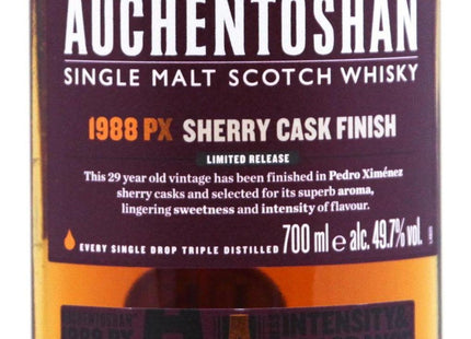 Auchentoshan 1988 Pedro Ximenez Sherry Cask Finish 29 Year Old - 70cl 49.7% - The Really Good Whisky Company