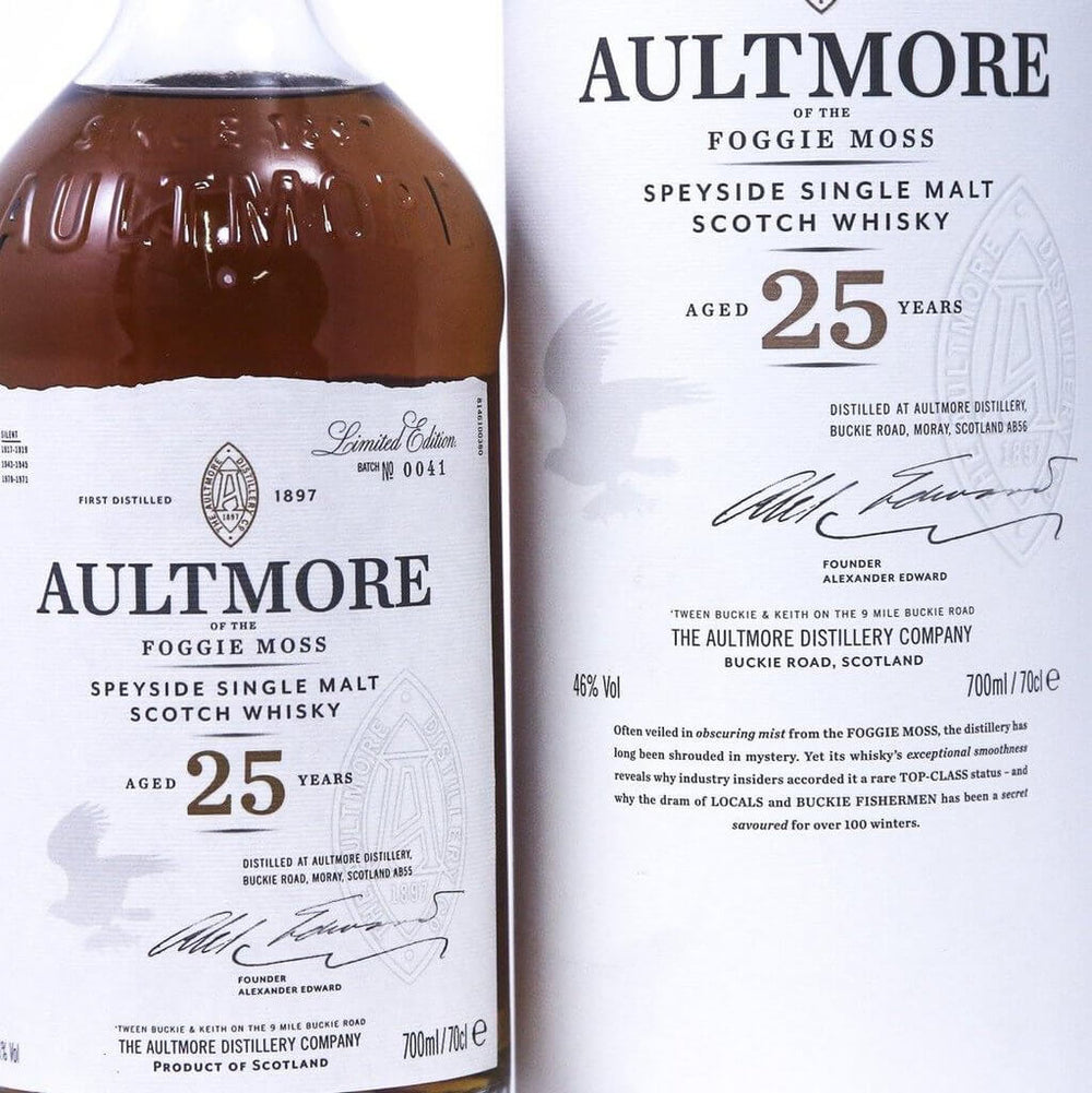 Aultmore 25 Year Old Single Malt Whisky - The Really Good Whisky Company