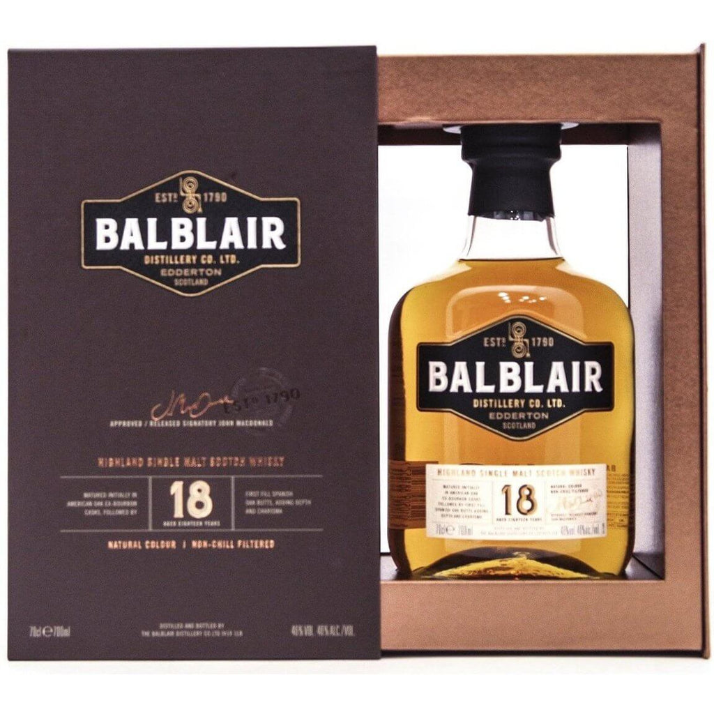 Balblair 18 Year Old - 70cl 46% - The Really Good Whisky Company