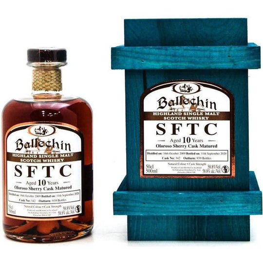 Ballechin 2009 Straight From The Cask 10 Year Old Sherry Matured - 50cl 58.8%