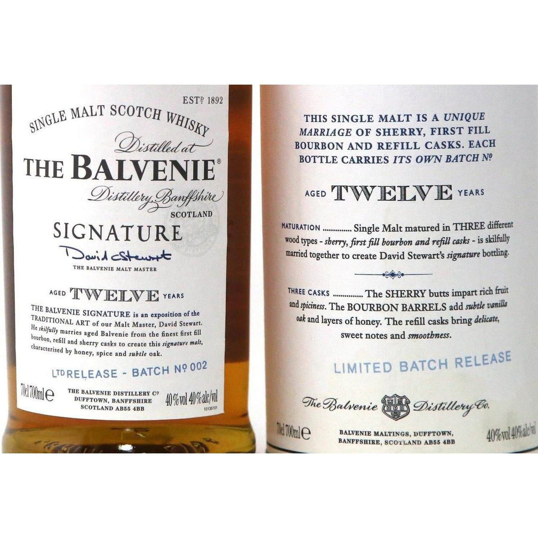 Balvenie 12 Year Old Signature Batch 2 Whisky - The Really Good Whisky Company