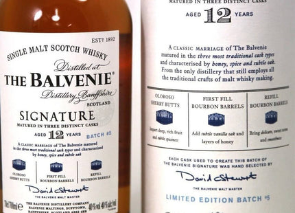 Balvenie 12 Year Old Signature Batch 5 Single Malt Whisky - The Really Good Whisky Company