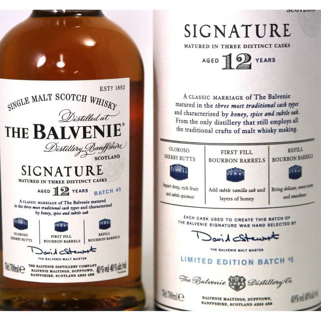 Balvenie 12 Year Old Signature Batch 5 Single Malt Whisky - The Really Good Whisky Company