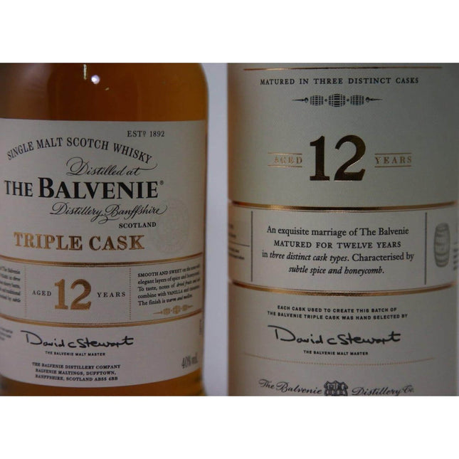 Balvenie 12 Year Old Triple Cask Whisky - The Really Good Whisky Company