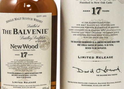 Balvenie 17 Year Old New Wood - 70cl 40% - The Really Good Whisky Company