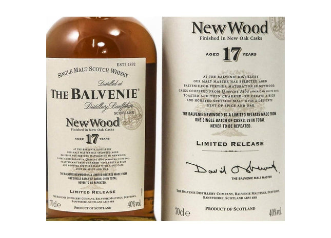 Balvenie 17 Year Old New Wood - 70cl 40% - The Really Good Whisky Company