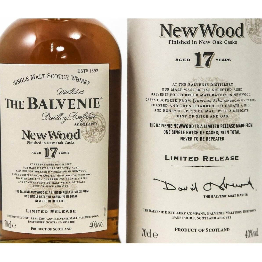 Balvenie 17 Year Old New Wood - 70cl 40% - The Really Good Whisky Company