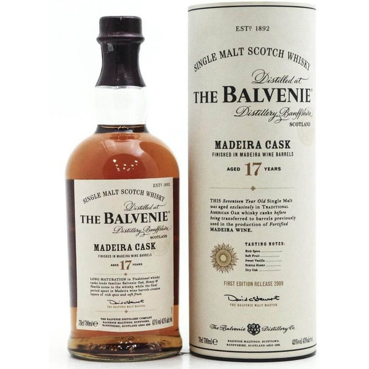 Balvenie 17 Years Old Madeira Cask First Edition 2009 Whisky - 70cl 43% - The Really Good Whisky Company