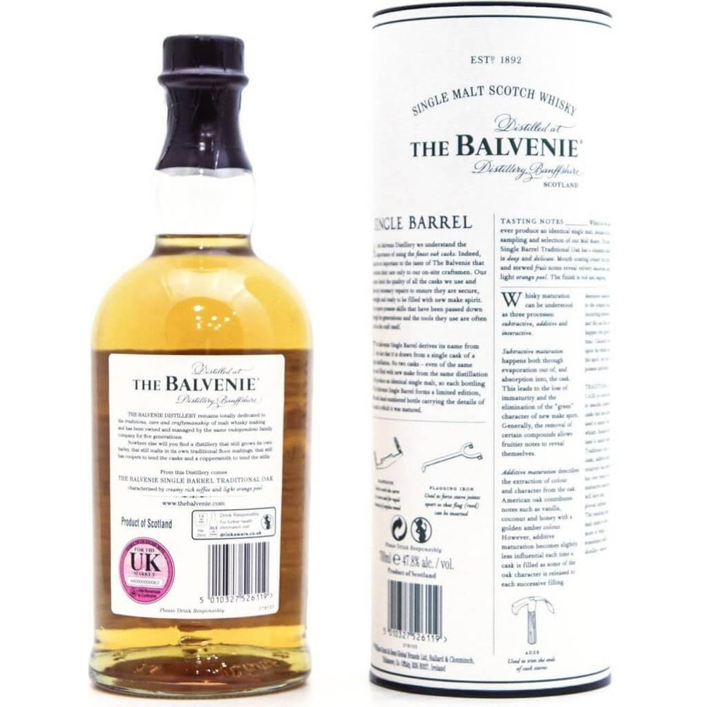 Balvenie 21 Year Old Single Barrel Single Malt Whisky - 70cl 47.8% - The Really Good Whisky Company