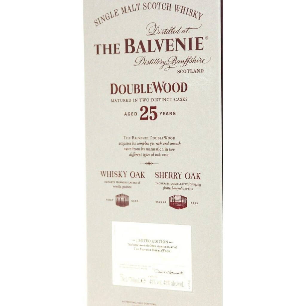 Balvenie 25 Year Old DoubleWood Single Malt Whisky - The Really Good Whisky Company