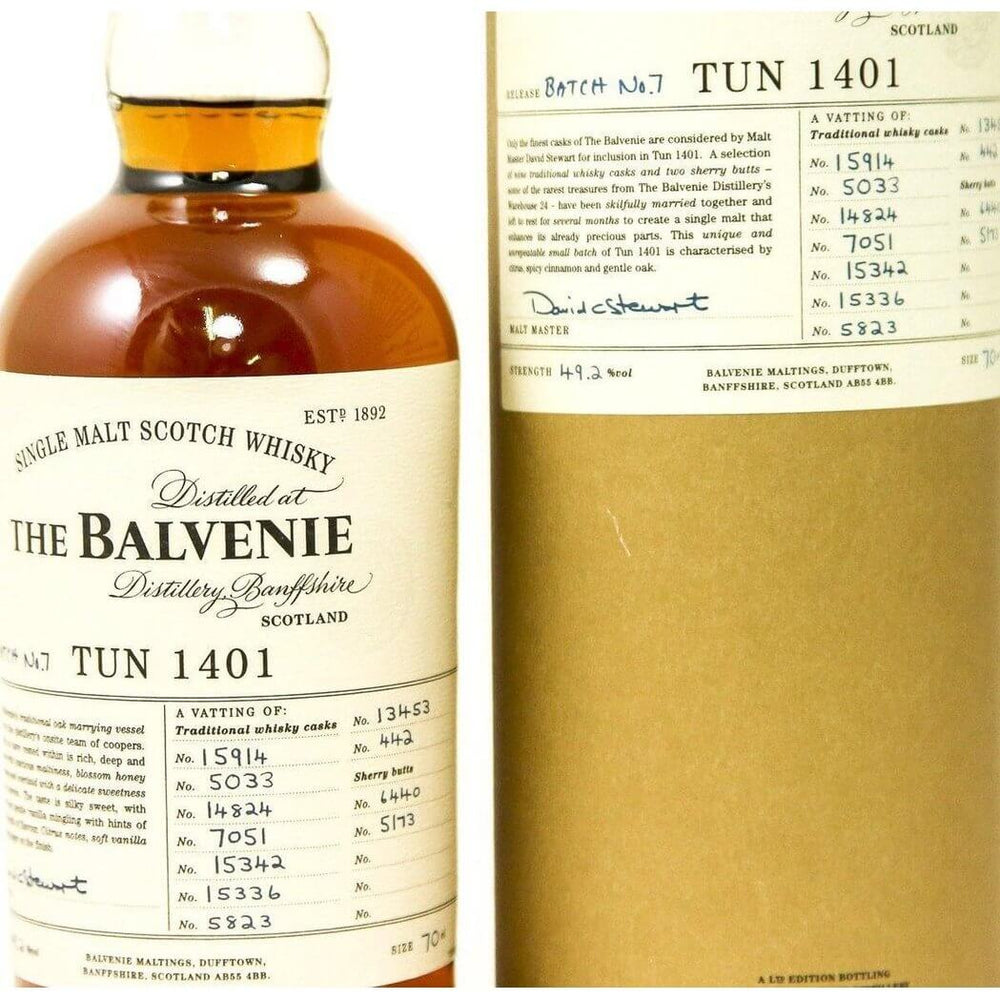 Balvenie Tun 1401 Batch 7 Whisky - The Really Good Whisky Company