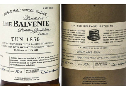 Balvenie Tun 1858 Batch 3 Single Malt Whisky - The Really Good Whisky Company