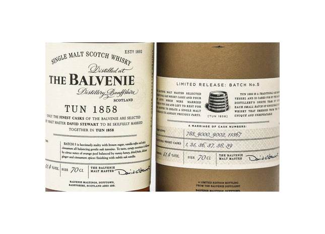 Balvenie Tun 1858 Batch 5 Single Malt Whisky - The Really Good Whisky Company